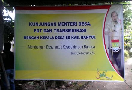 KUNJUNGAN MENTERI DESA KE BANTUL